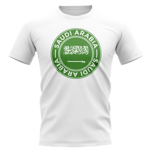 Saudi Arabia Football Badge T-Shirt (White)