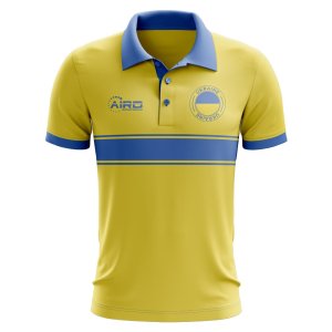 Ukraine Concept Stripe Polo Shirt (Yellow) - Kids