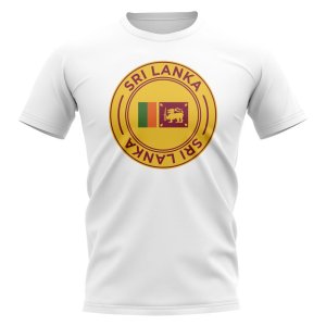 Sri Lanka Football Badge T-Shirt (White)