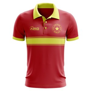 Vietnam Concept Stripe Polo Shirt (Red) - Kids