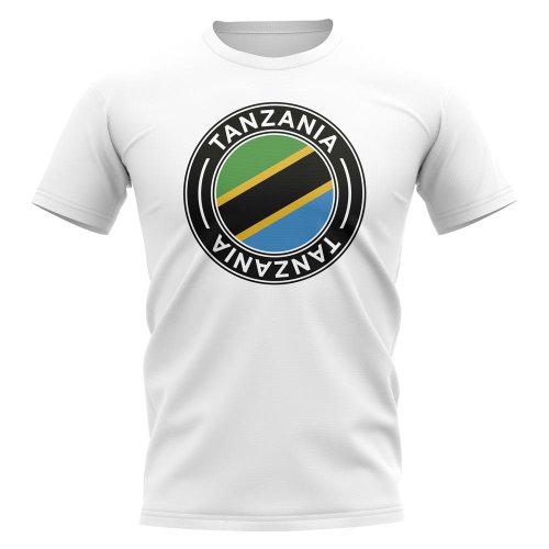 Tanzania Football Badge T-Shirt (White)