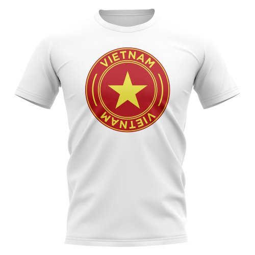 Vietnam Football Badge T-Shirt (White)