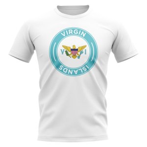 U.S Virgin Islands Football Badge T-Shirt (White)