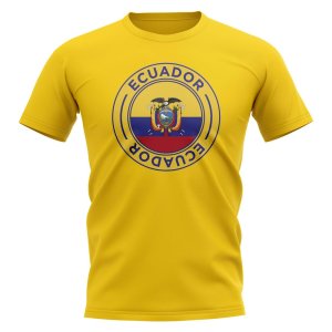 Ecuador Football Badge T-Shirt (Yellow)