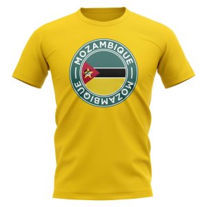 Mozambique Football Badge T-Shirt (Yellow)