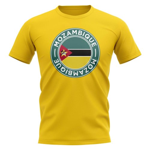 Mozambique Football Badge T-Shirt (Yellow)