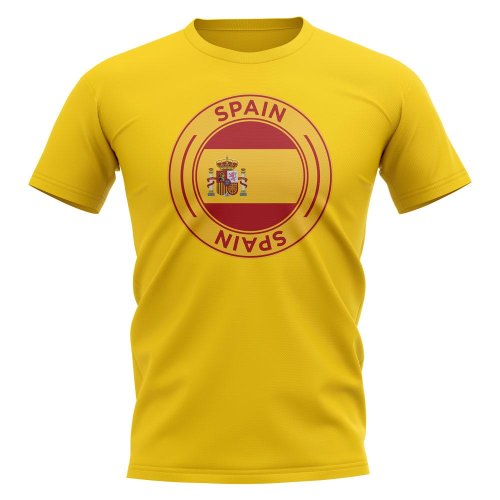 Spain Football Badge T-Shirt (Yellow)