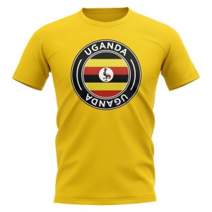 Uganda Football Badge T-Shirt (Yellow)