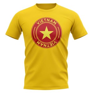 Vietnam Football Badge T-Shirt (Yellow)