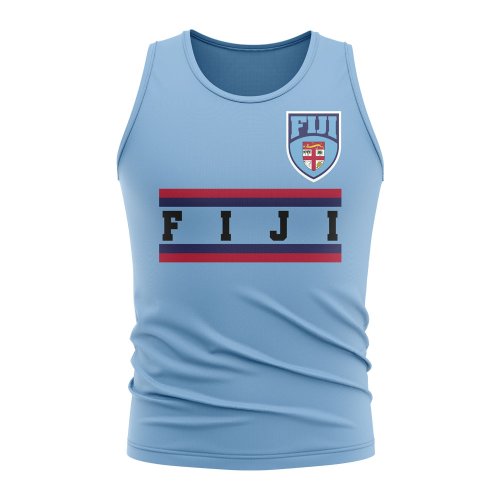 Fiji Core Football Country Sleeveless Tee (Sky)