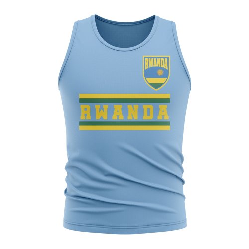 Rwanda Core Football Country Sleeveless Tee (Sky)