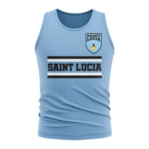 Saint Lucia Core Football Country Sleeveless Tee (Sky) Saint Lucia Core Football Country Sleeveless Tee (Sky)
