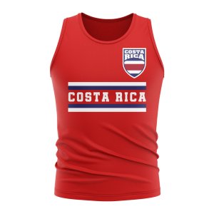 Costa Rica Core Football Country Sleeveless Tee (Red)