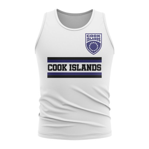 Cook Islands Core Football Country Sleeveless Tee (White)