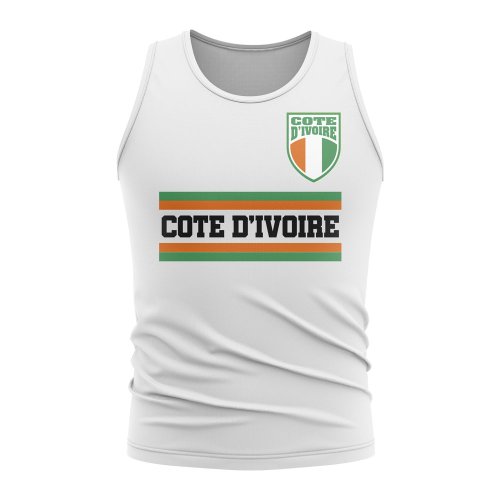 Ivory Coast Core Football Country Sleeveless Tee (White)