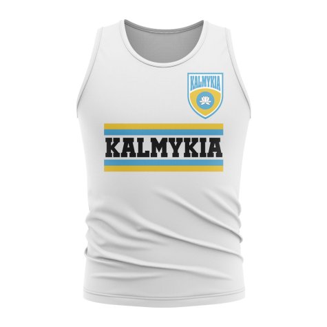 Kalmykia Core Football Country Sleeveless Tee (White)