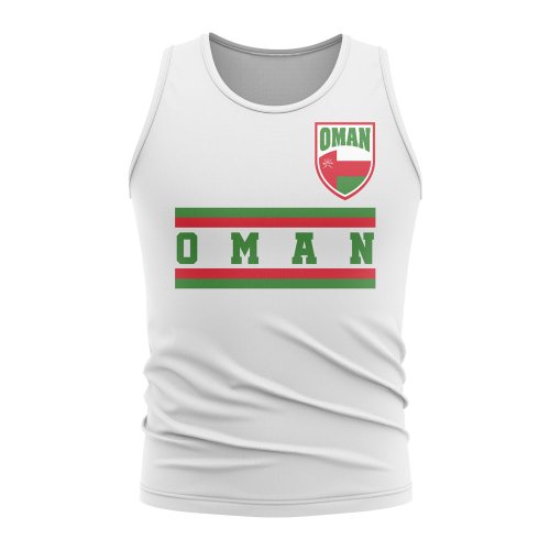 Oman Core Football Country Sleeveless Tee (White)