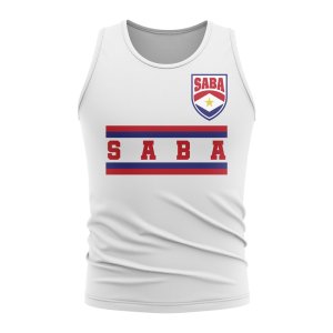 Saba Core Football Country Sleeveless Tee (White)