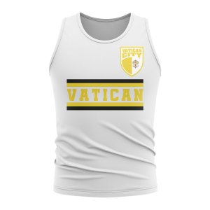 Vatican City Core Football Country Sleeveless Tee (White)