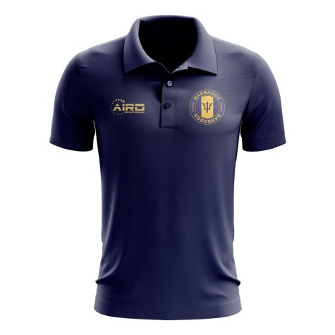 Barbados Football Polo Shirt (Navy)