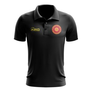 Kyrgyzstan Football Polo Shirt (Black)