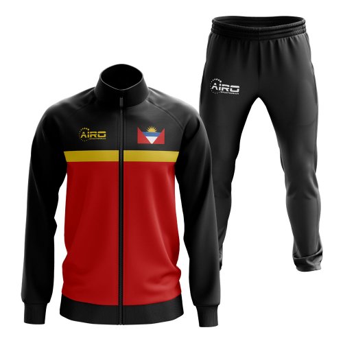 Antigua and Barbados Concept Football Tracksuit (Black)