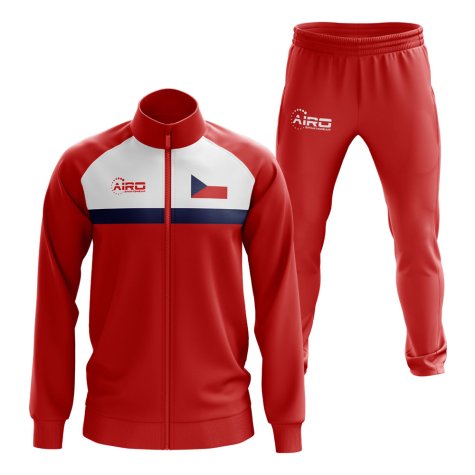 Czech Republic Concept Football Tracksuit (Red)