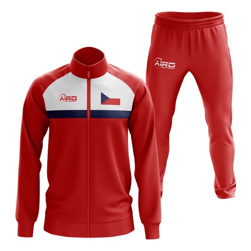 Czech Republic Concept Football Tracksuit (Red)