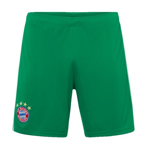 2019-2020 Bayern Munich Adidas Home Goalkeeper Shorts (Green) - Kids