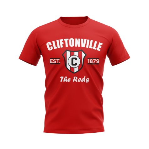 Cliftonville Established Football T-Shirt (Red)