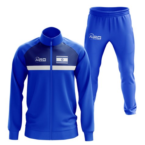 Israel Concept Football Tracksuit (Blue)