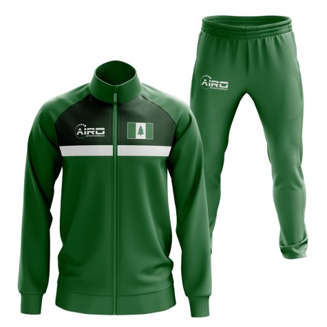 Norfolk Islands Concept Football Tracksuit (Green)