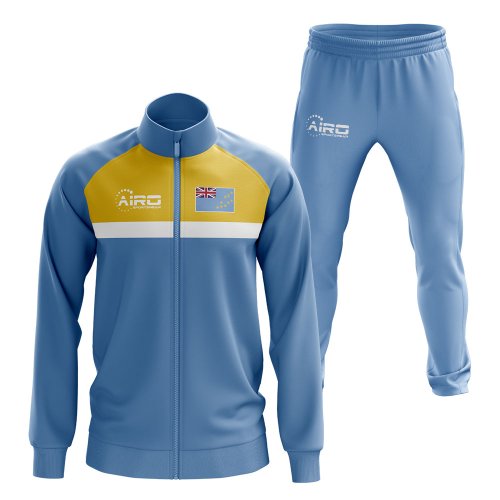 Tuvalu Concept Football Tracksuit (Sky)