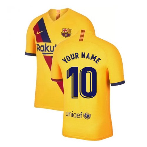 2019-2020 Barcelona Away Nike Football Shirt (Your Name)