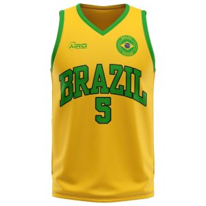 Brazil Home Concept Basketball Shirt