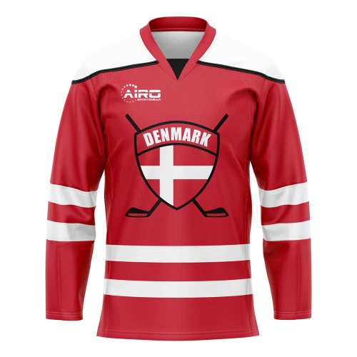 Denmark Home Ice Hockey Shirt