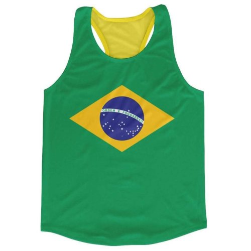 Brazil Flag Running Vest