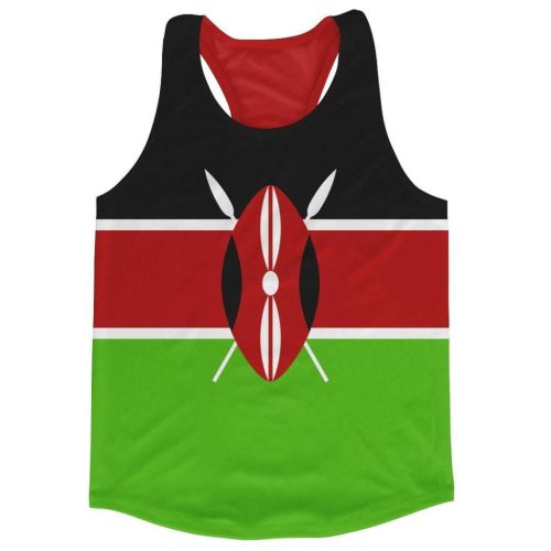 Kenya Flag Running Vest