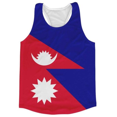 Nepal Flag Running Vest