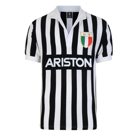 Score Draw Juventus 1984 Retro Football Shirt