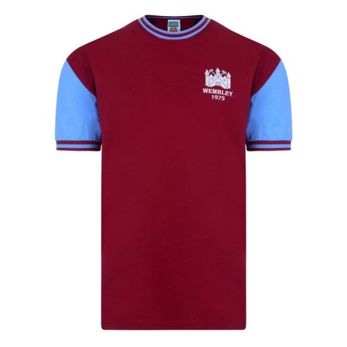 Score Draw West Ham United 1975 FA Cup Final No4 Retro Football Shirt