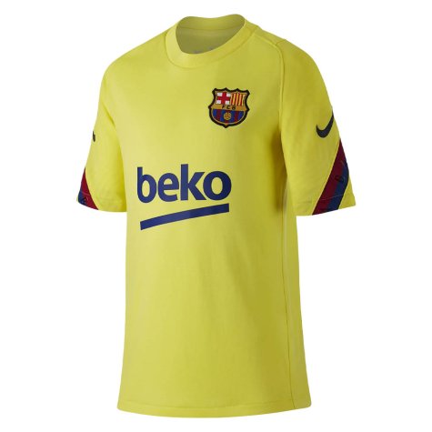 2019-2020 Barcelona Nike Training Shirt (Yellow) - Kids