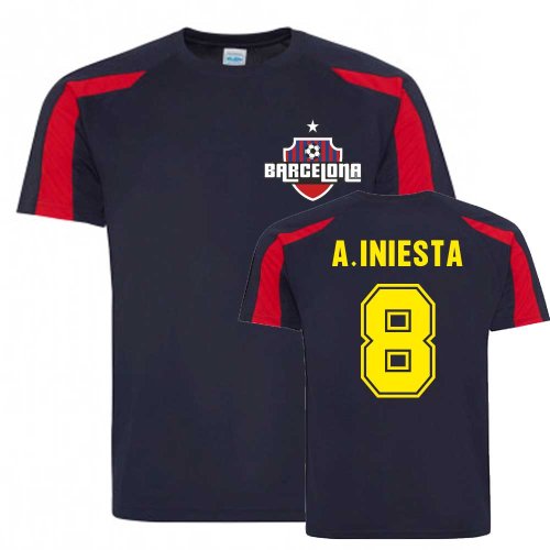 Andres Iniesta Barcelona Sports Training Jersey (Navy)