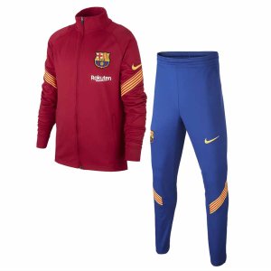 2020-2021 Barcelona Nike Little Boys Tracksuit (Purple) - Kids