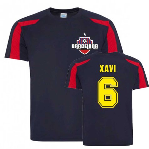 Xavi Barcelona Sports Training Jersey (Navy)