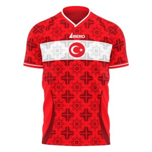 2024-2025 Turkey Euro Home Concept Shirt Adult Short Sleeve