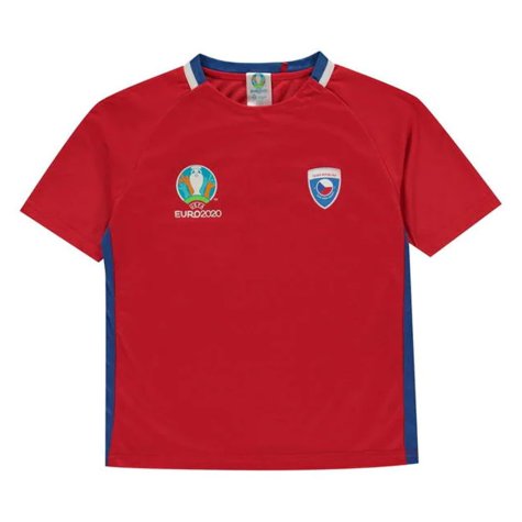 Czech Republic 2021 Polyester T-Shirt (Red) - Kids