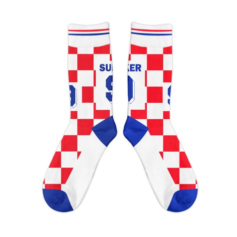 Croatia 1996 Davor Suker Retro Football Socks