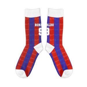 Barcelona 1996-1997 Ronaldo Retro Football Socks