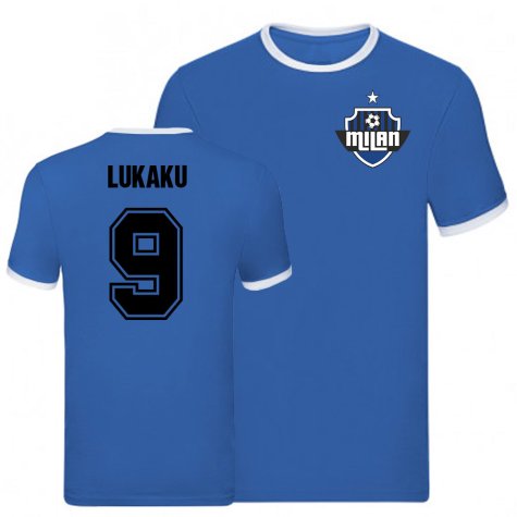 Romelu Lukaku Inter Milan Ringer Tee (Blue)